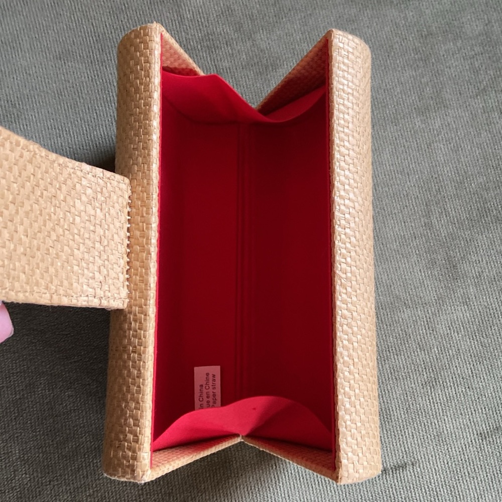India Hicks x Crabtree & Evelyn Island Living Paper Straw Clutch Bag Minaudière - Picture 11 of 13